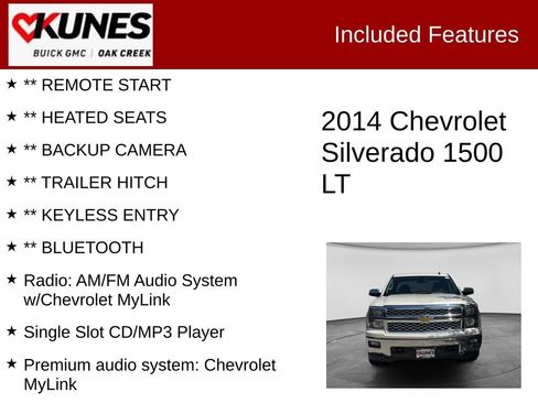 Used 2014 Chevrolet Silverado 1500 LT w/ All Star Edition AWD/4WD image 2