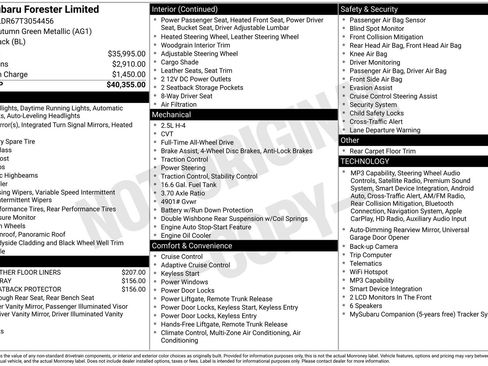 Certified 2026 Subaru Forester Limited AWD/4WD image 7