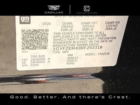 Certified 2024 Cadillac XT4 Sport w/ LPO, Floor Liner Package FWD image 31