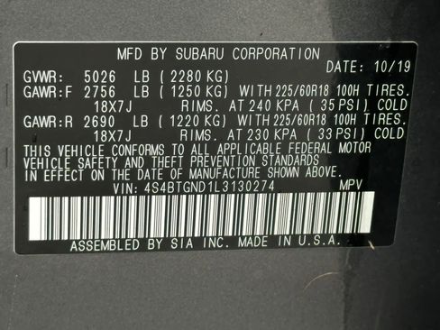 Used 2020 Subaru Outback Limited XT w/ Popular Package #2 image 28