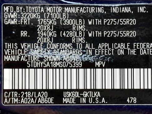 Used 2021 Toyota Sequoia Nightshade image 55