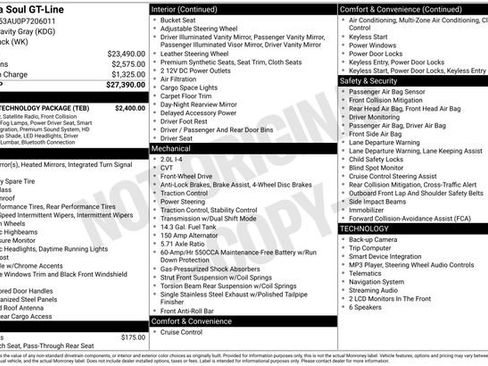 Certified 2023 Kia Soul GT-Line w/ GT-Line Technology Package FWD image 37