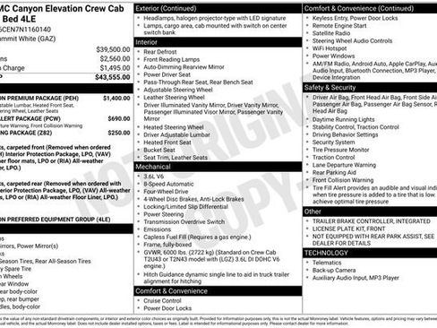 Used 2022 GMC Canyon Elevation w/ Elevation Premium Package image 27