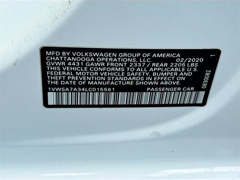 Used 2020 Volkswagen Passat 2.0T SE image 35