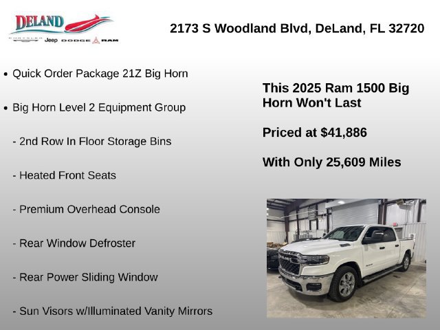 Used 2025 RAM 1500 Big Horn AWD/4WD image 9