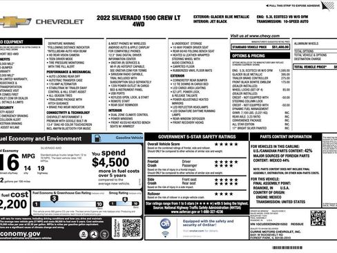 Certified 2022 Chevrolet Silverado 1500 LT AWD/4WD image 3