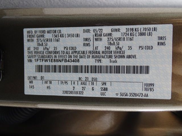Used 2022 Ford F150 Lariat AWD/4WD image 19