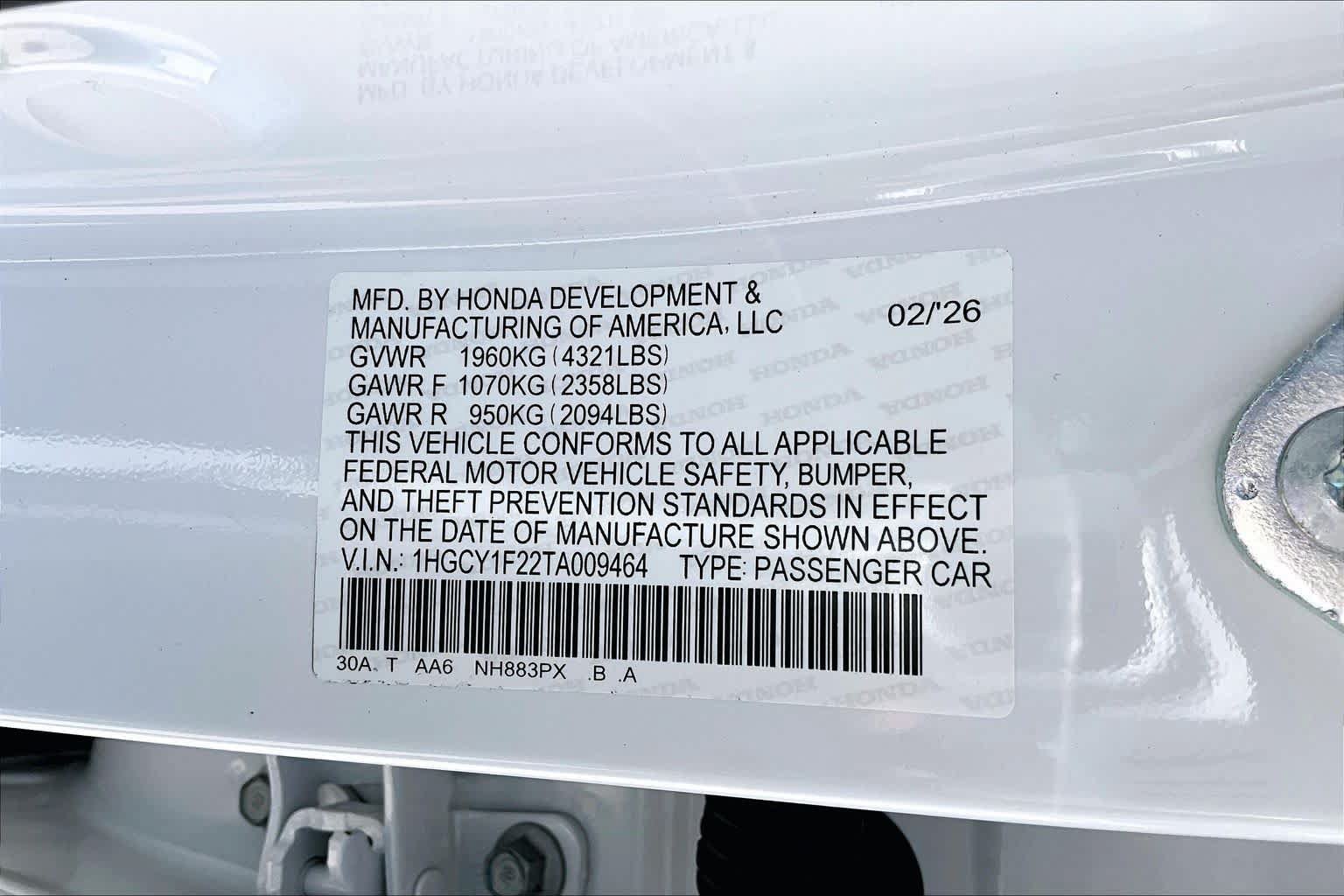 Certified 2026 Honda Accord LX image 21