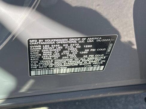 Used 2023 Volkswagen Atlas Cross Sport SE w/ Black Wheel Package FWD image 29