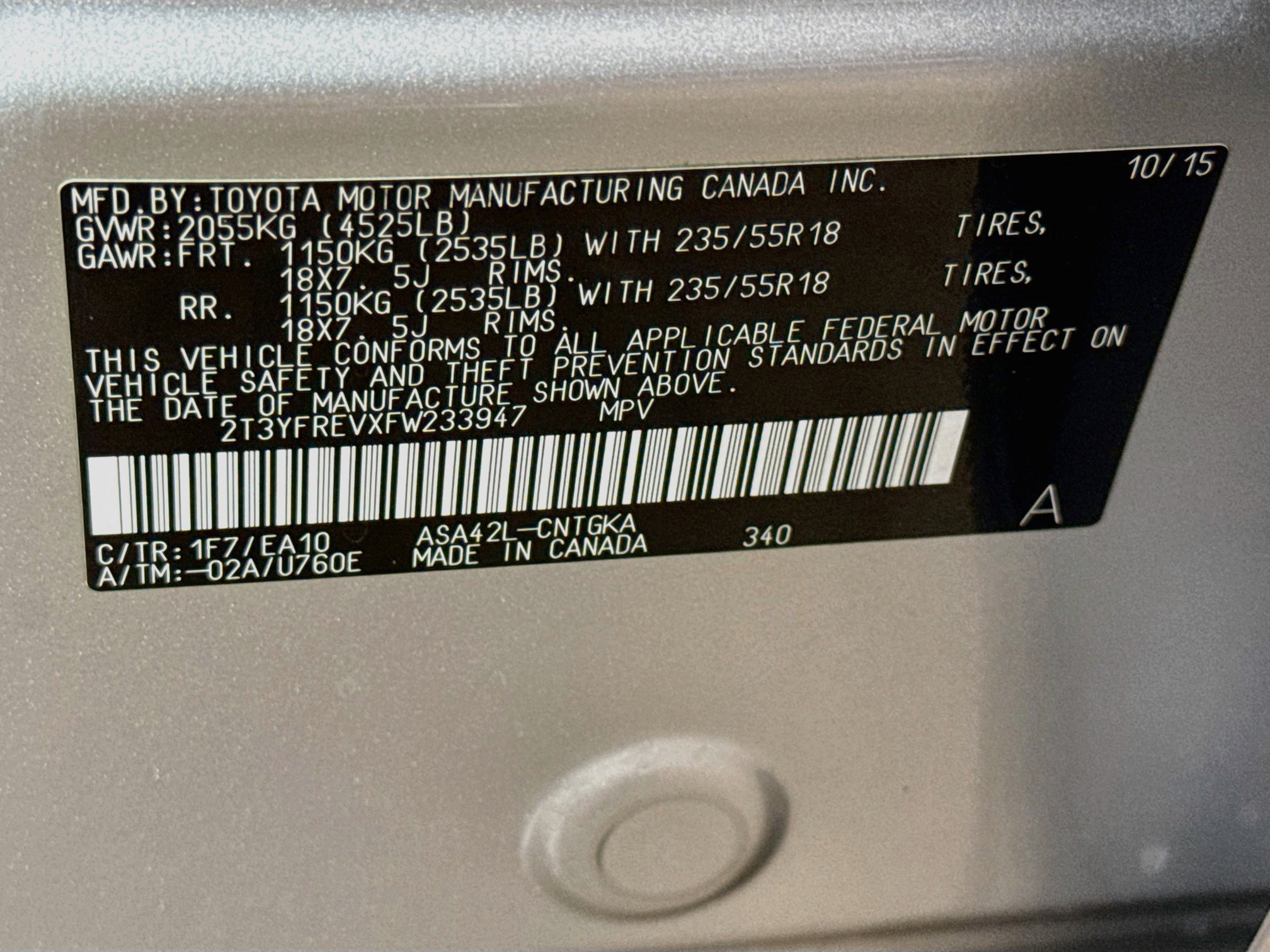 Used 2015 Toyota RAV4 Limited FWD image 30