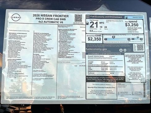 New 2026 Nissan Frontier Pro-X w/ Pro Premium Package image 14