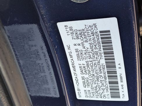 Used 2019 Honda Accord EX image 22