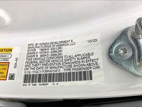 Certified 2024 Honda Accord EX image 33