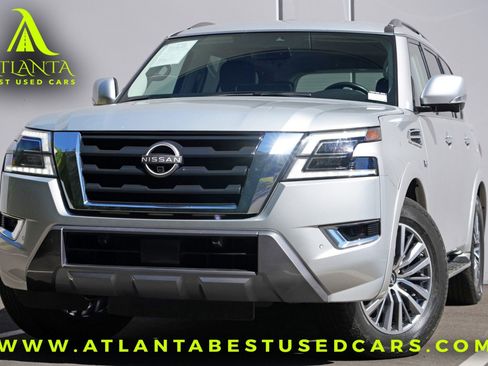 Used 2021 Nissan Armada SL w/ Captain's Chairs Package AWD/4WD image 1