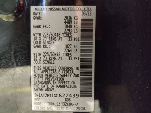 Used 2016 Nissan Rogue SL w/ SL Premium Package FWD image 33