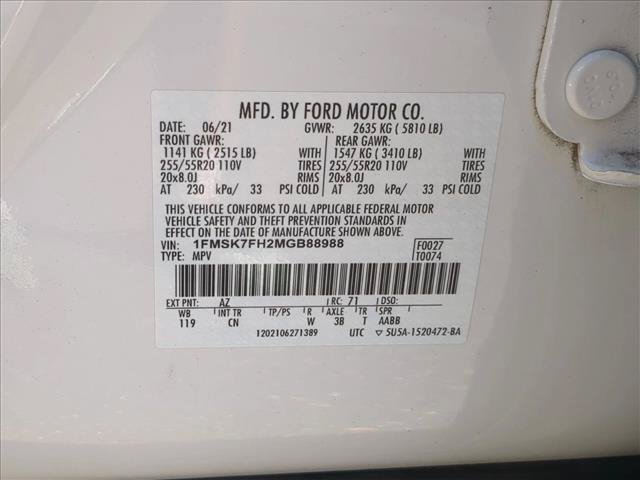 Certified 2021 Ford Explorer Limited w/ Equipment Group 301A RWD image 25