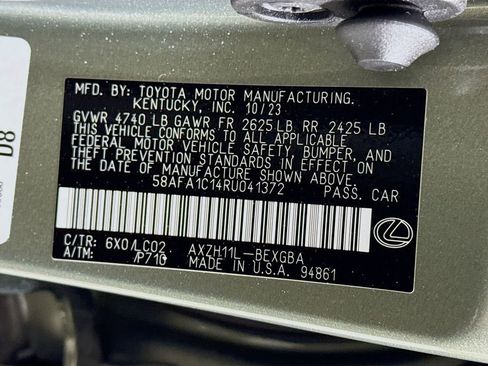 Certified 2024 Lexus ES 300h Ultra Luxury w/ Accessory Package (Z2) FWD image 34