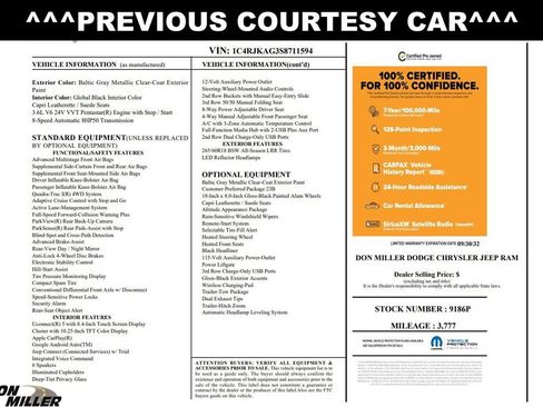 Certified 2025 Jeep Grand Cherokee L Laredo image 2