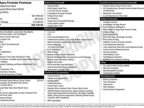 Certified 2026 Subaru Forester Premium AWD/4WD image 33