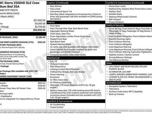 New 2026 GMC Sierra 2500 SLE w/ SLE Value Package; AWD/4WD image 4