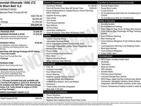 Used 2019 Chevrolet Silverado 1500 LTZ w/ LTZ Plus Package AWD/4WD image 11