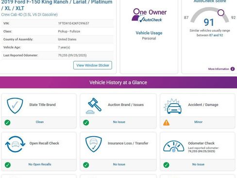 Used 2019 Ford F150 Lariat w/ Equipment Group 502A Luxury image 3