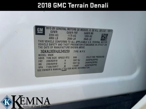 Used 2018 GMC Terrain Denali w/ Advanced Safety Package image 33