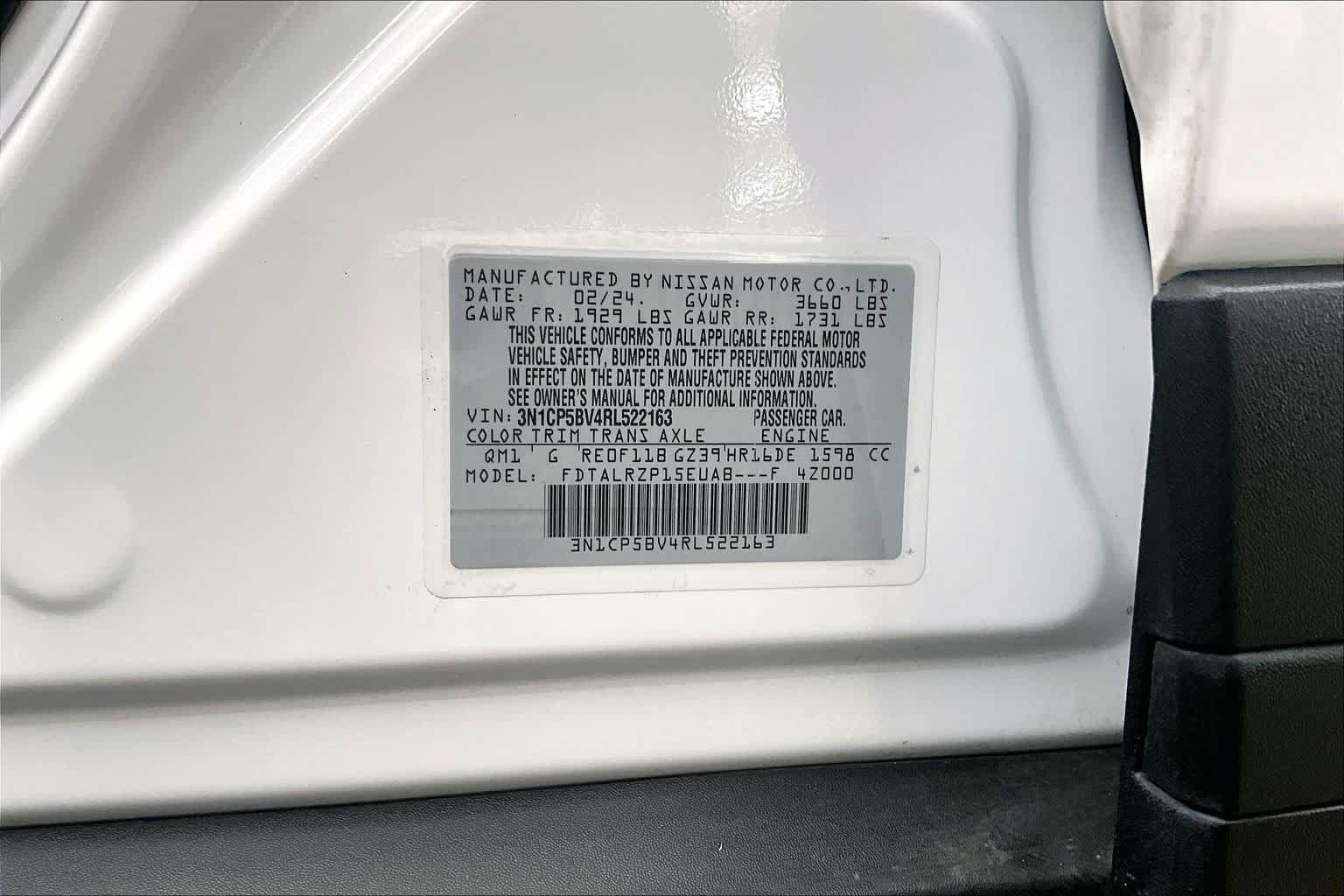 Certified 2024 Nissan Kicks S FWD image 33