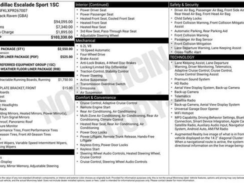 Certified 2023 Cadillac Escalade Sport w/ Touring Package AWD/4WD image 34