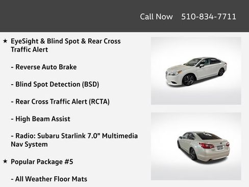 Used 2017 Subaru Legacy 2.5i Sport AWD/4WD image 4
