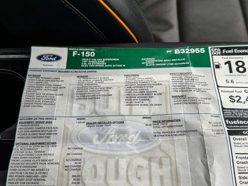 Used 2023 Ford F150 Tremor w/ Equipment Group 402A High image 46