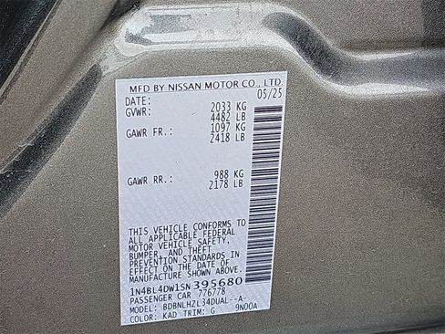 Used 2025 Nissan Altima 2.5 SV w/ SV Special Edition Package image 36