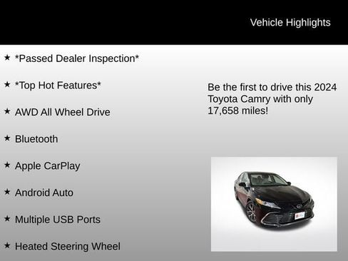 Certified 2024 Toyota Camry XLE w/ Cold Weather Package image 6
