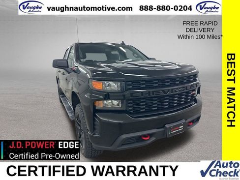 Certified 2022 Chevrolet Silverado 1500 Custom Trail Boss w/ Safety Confidence Package AWD/4WD image 1