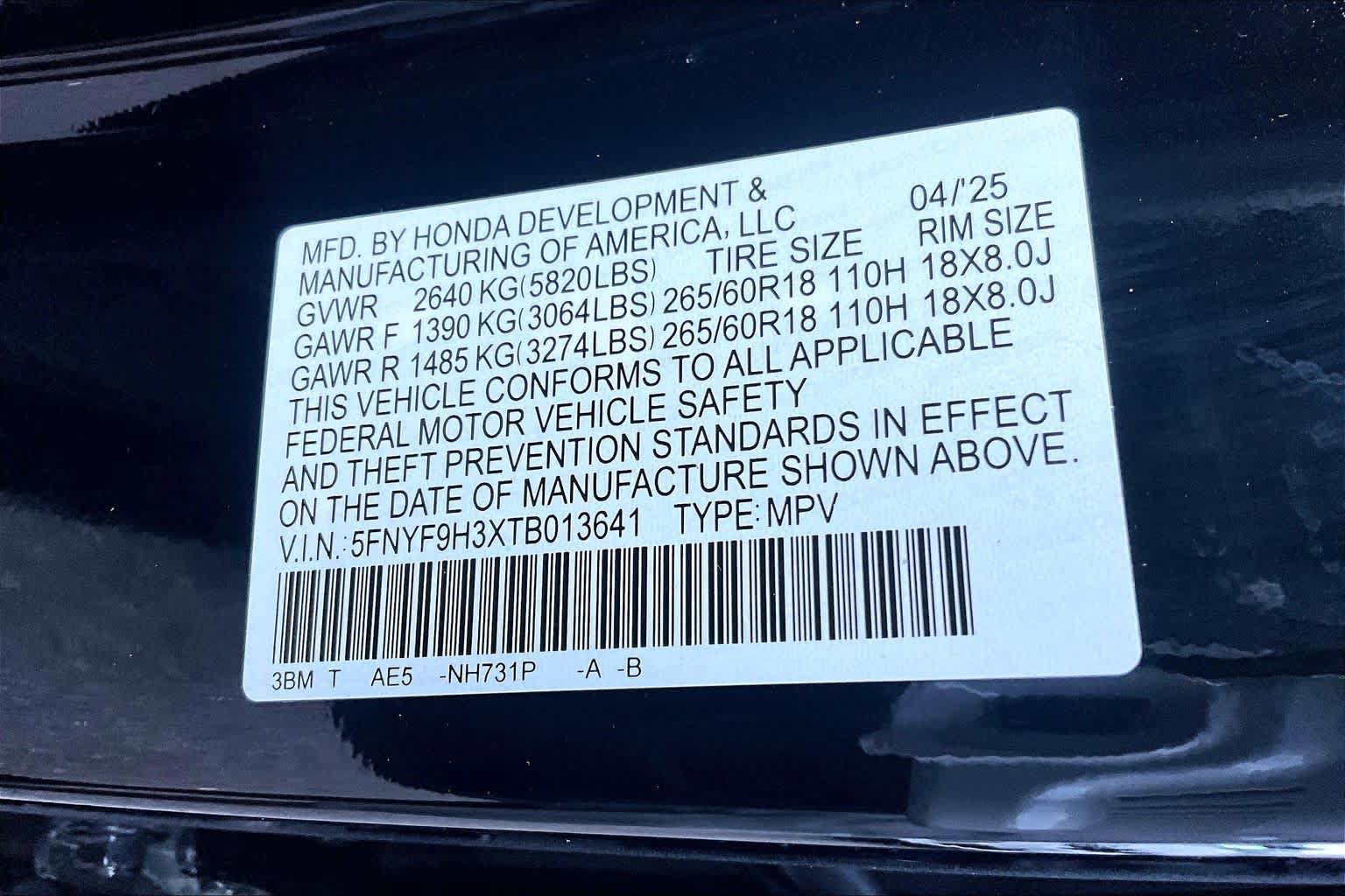 Used 2026 Honda Passport RTL image 33