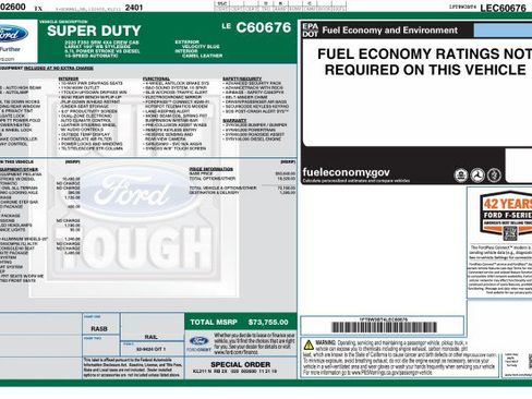 Used 2020 Ford F350 Lariat w/ Lariat Ultimate Package AWD/4WD image 2