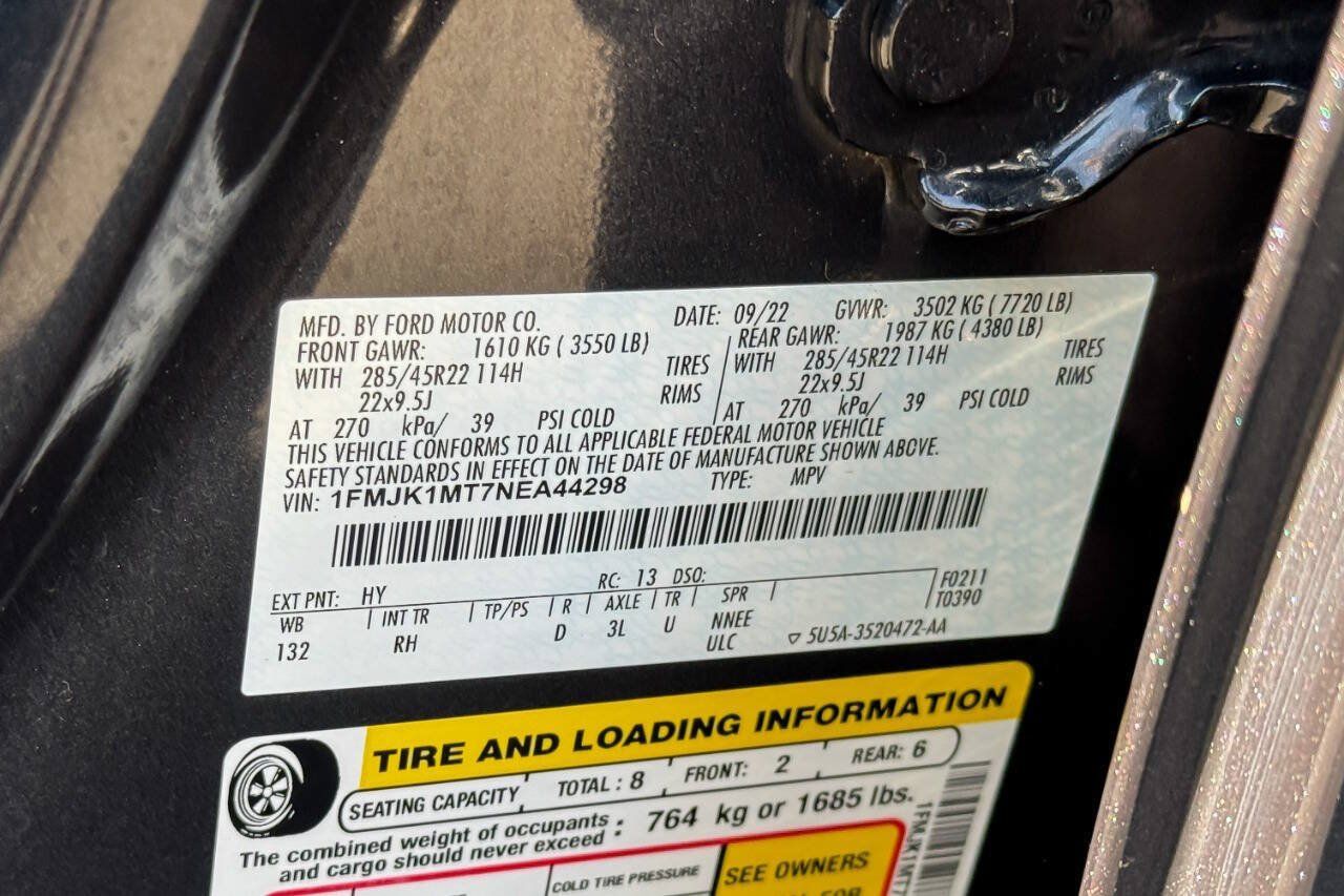 Used 2022 Ford Expedition Max Platinum AWD/4WD image 28