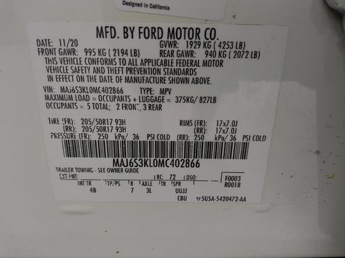 Used 2021 Ford EcoSport Titanium AWD/4WD image 33