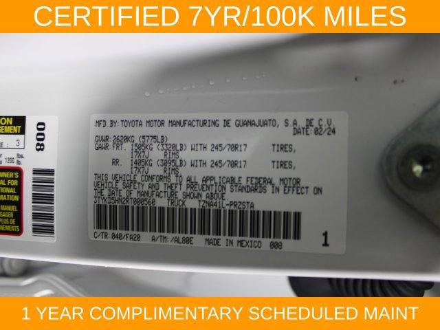 Used 2024 Toyota Tacoma SR w/ SR Upgrade Package RWD image 26
