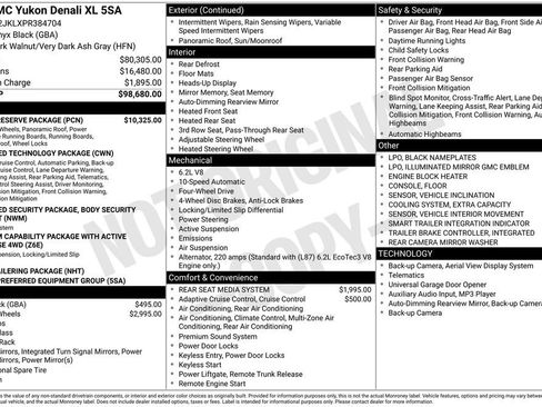 Used 2023 GMC Yukon XL Denali w/ Denali Reserve Package AWD/4WD image 2