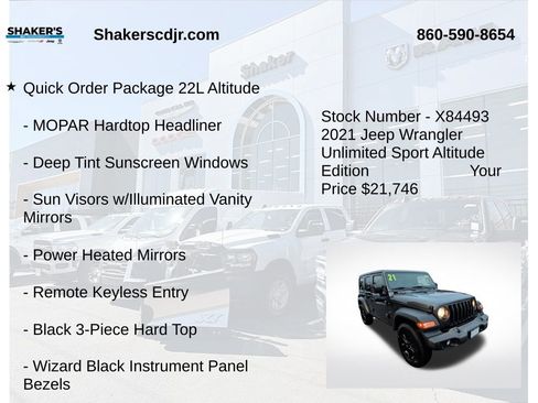 Used 2021 Jeep Wrangler Unlimited Sport image 6