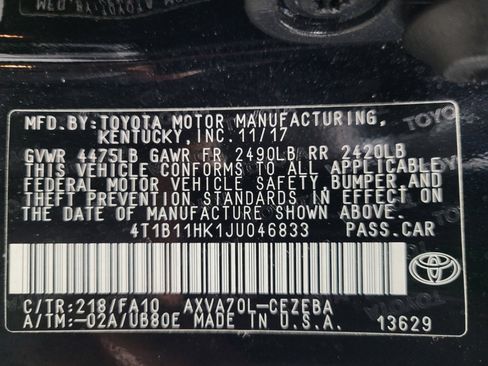 Used 2018 Toyota Camry FWD image 33