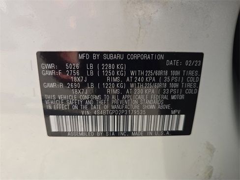 Certified 2023 Subaru Outback Touring XT image 30