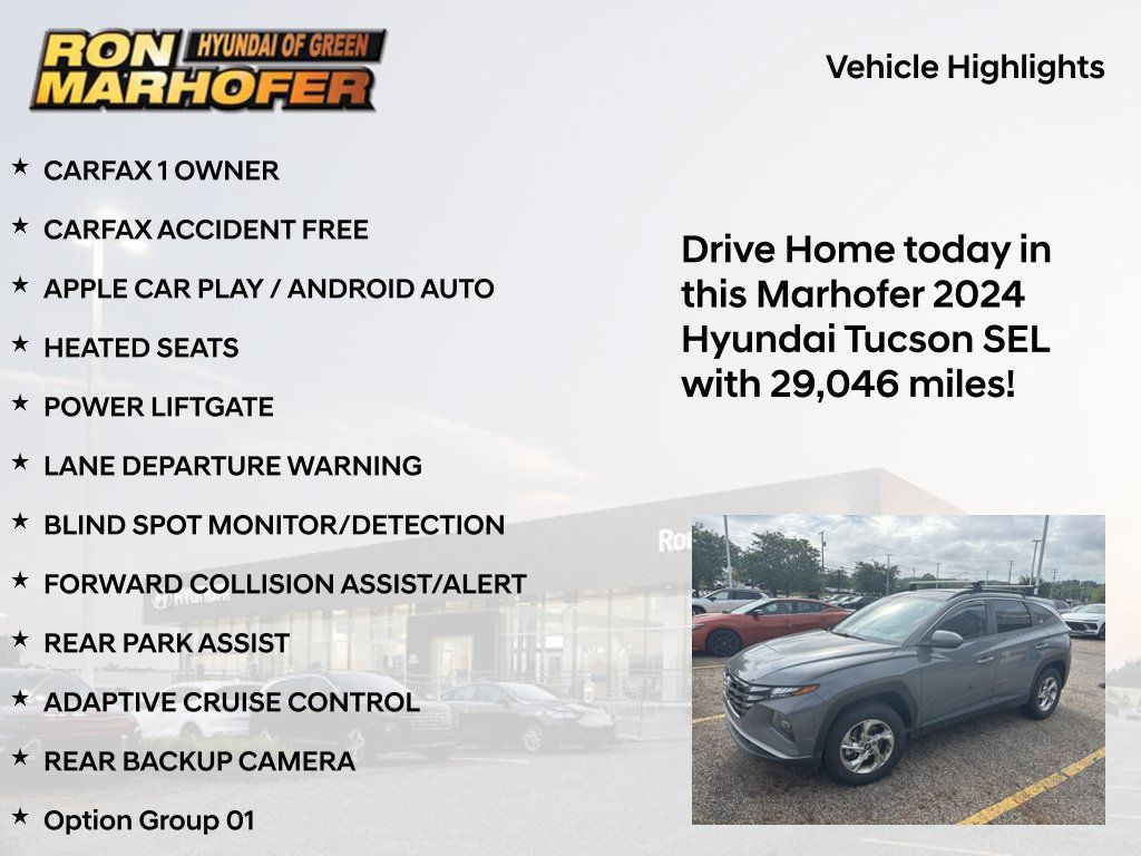 Certified 2024 Hyundai Tucson SEL AWD/4WD image 14