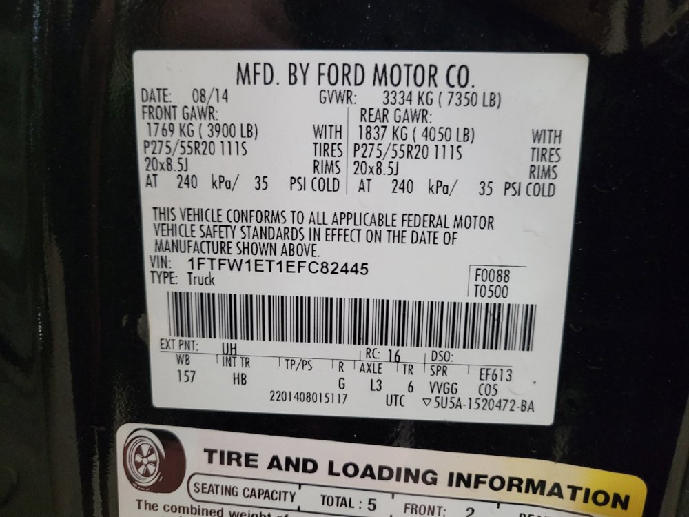 Used 2014 Ford F150 Lariat w/ Equipment Group 502A Luxury AWD/4WD image 33