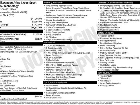 Used 2025 Volkswagen Atlas Cross Sport SE w/ Panoramic Sunroof Package FWD image 12