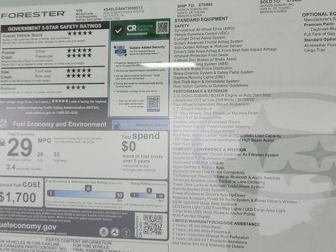 New 2026 Subaru Forester AWD/4WD image 16