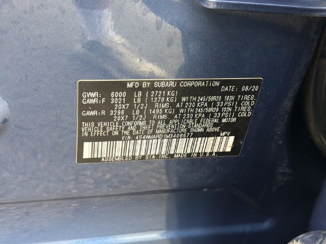 Used 2021 Subaru Ascent Touring w/ Popular Package #2 AWD/4WD image 30