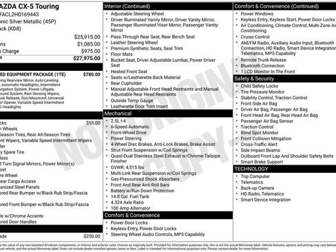 Used 2017 MAZDA CX-5 Touring w/ Preferred Equipment Package FWD image 19
