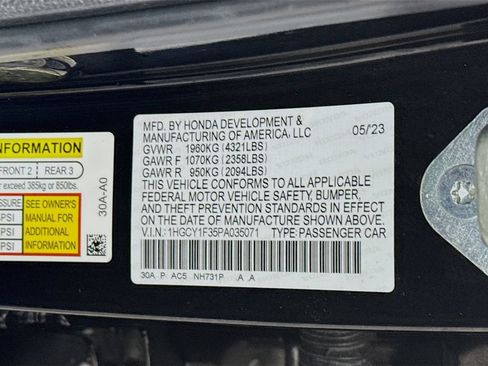 Used 2023 Honda Accord EX image 33